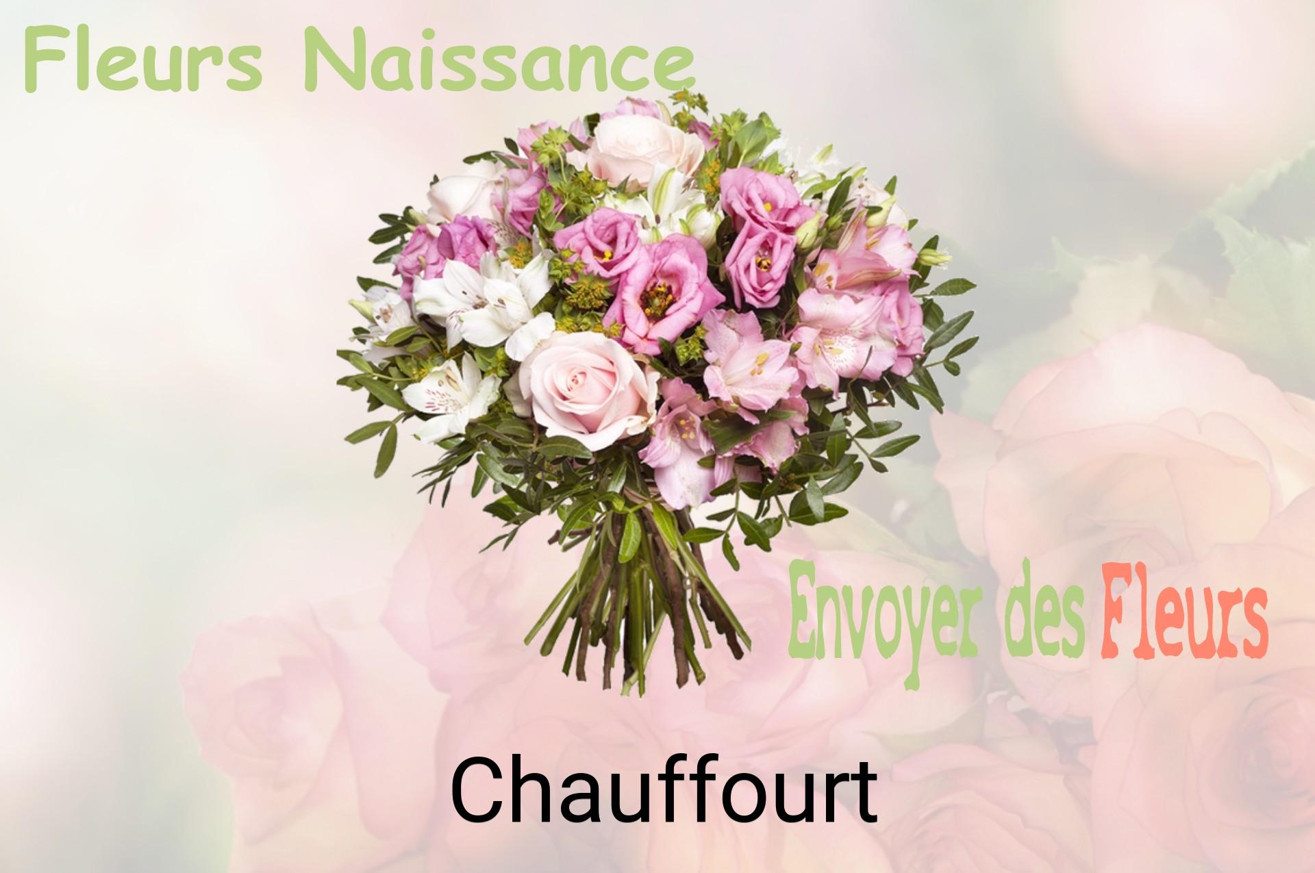 Bouquet de fleurs de naissance livré à Chauffourt
